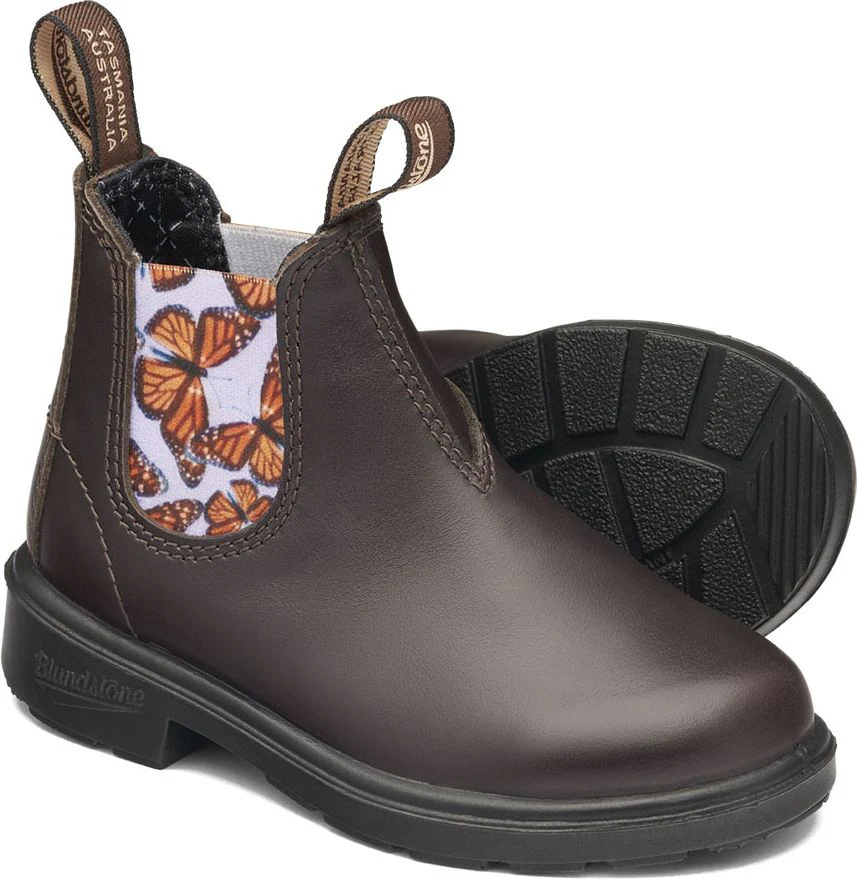 Blundstone 2395 - Kids Brown With Butterfly Elastic - Image 3